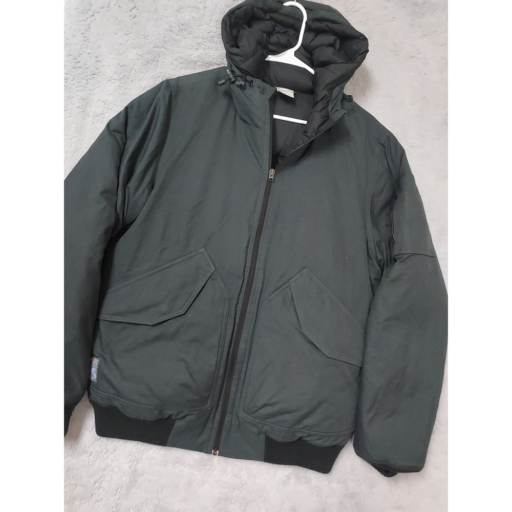 Nike Down Puffer Jacket Mens Medium LeBron James No 6 Hooded Charcoal Black M